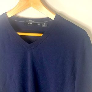 VNeck Merino Sweater- Hugo Boss - Navy Blue - Medium